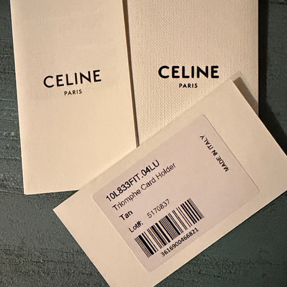 RARE🔥CELINE TRIOMPHE CARDHOLDER - Picture 3 of 7